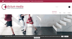 Desktop Screenshot of dictum-media.de